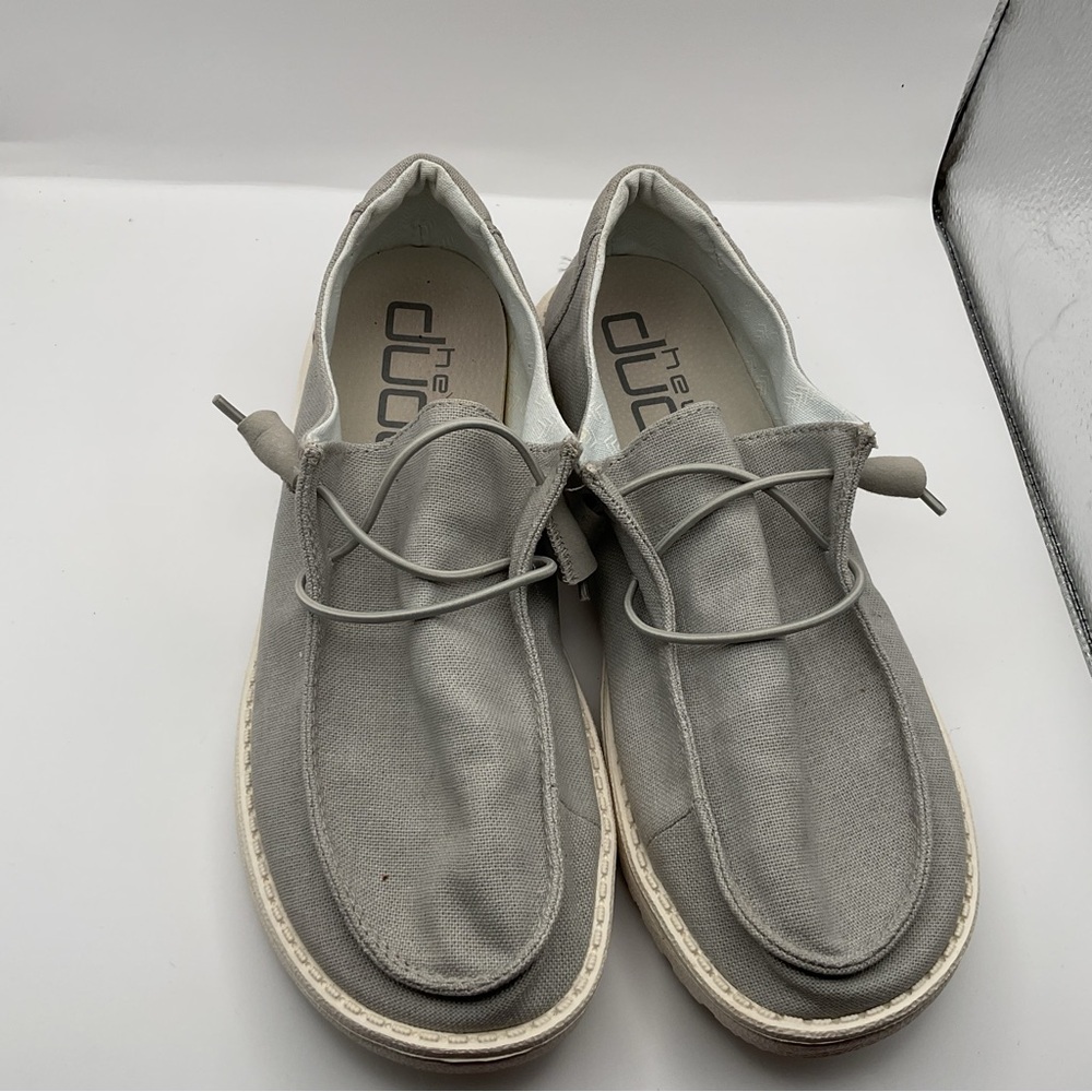 Hey Duda Wendy Gray Sneakers Size 8 - Picture 3 of 13
